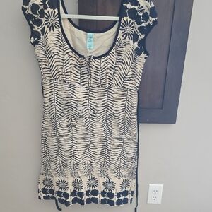 Stylish Black and Cream Women's Dress
